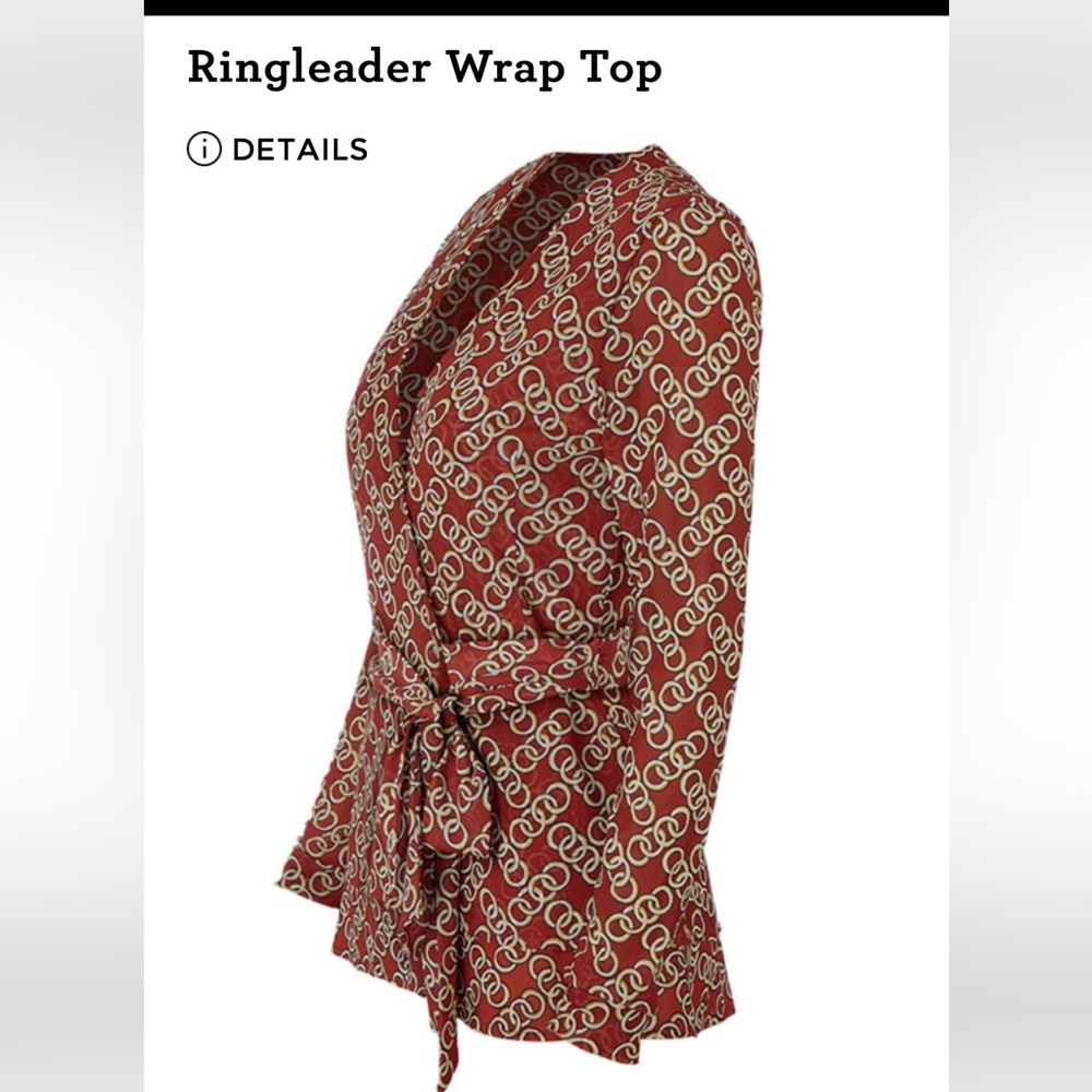 Cabi Ringleader Wrap Top - Picture 5 of 9